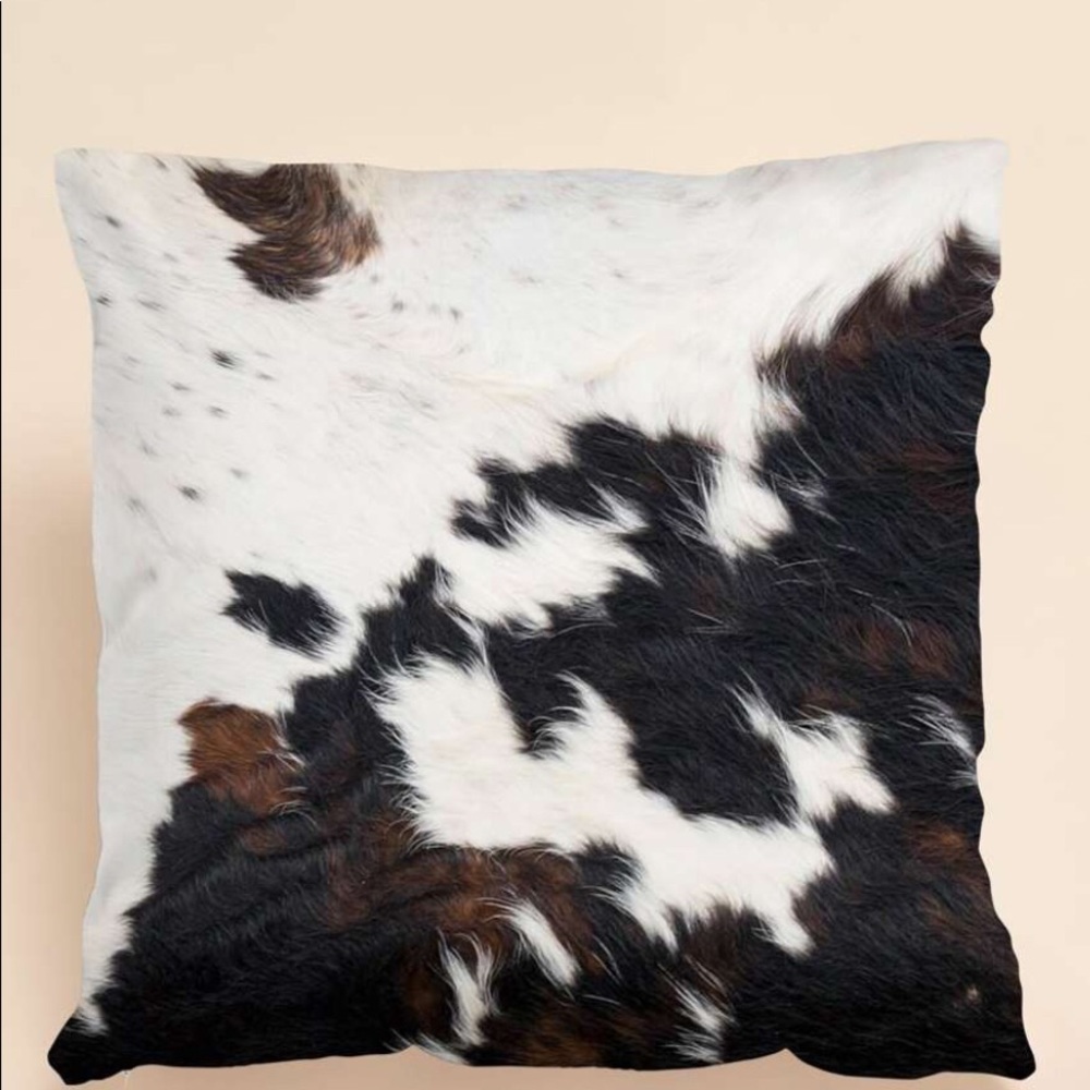 Cow Print Pillow Cover